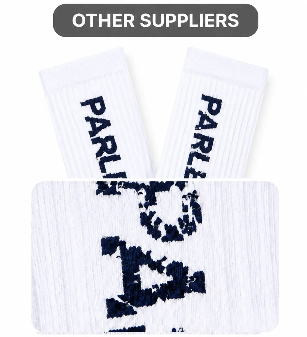 Poor-quality socks