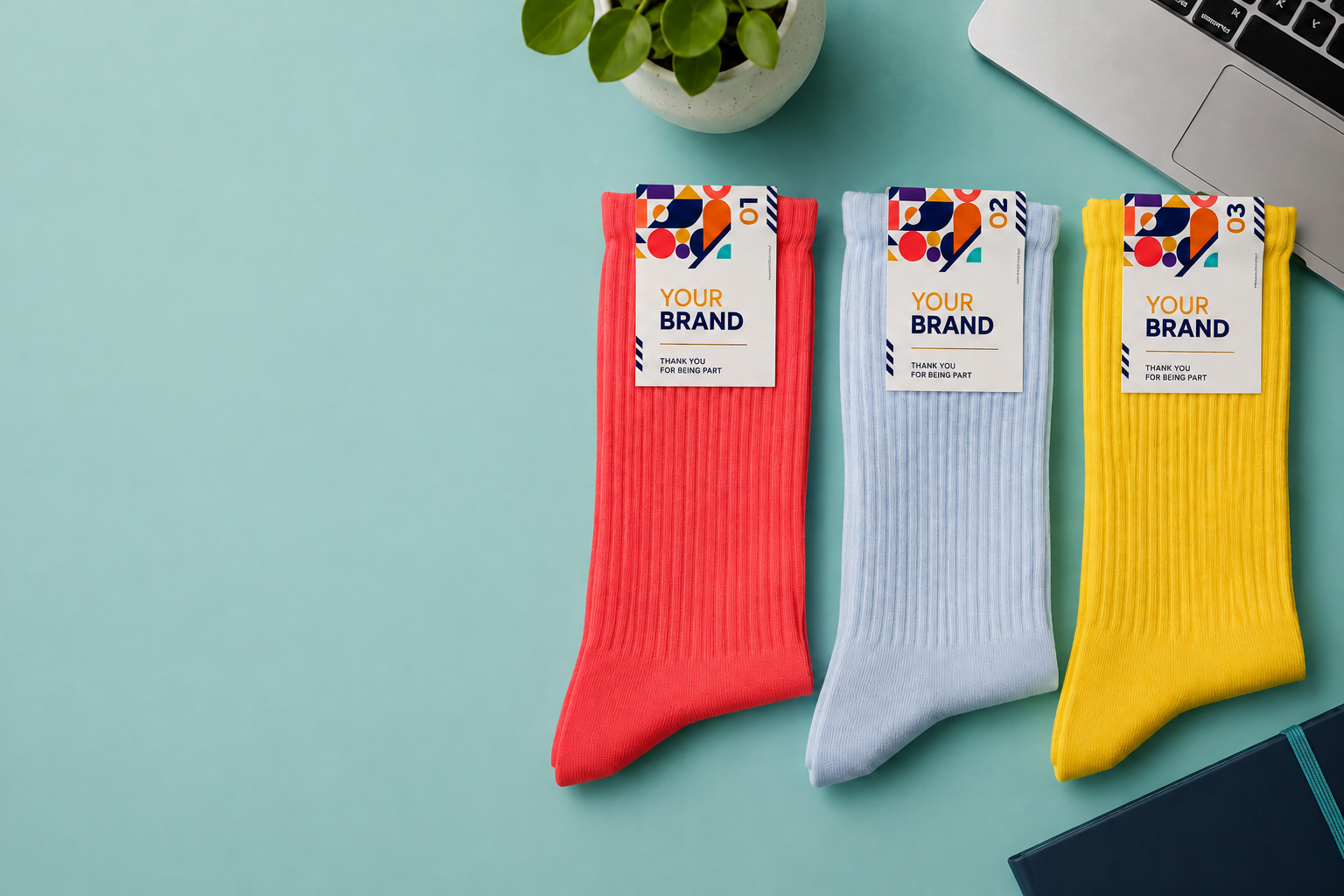Company Swag custom socks