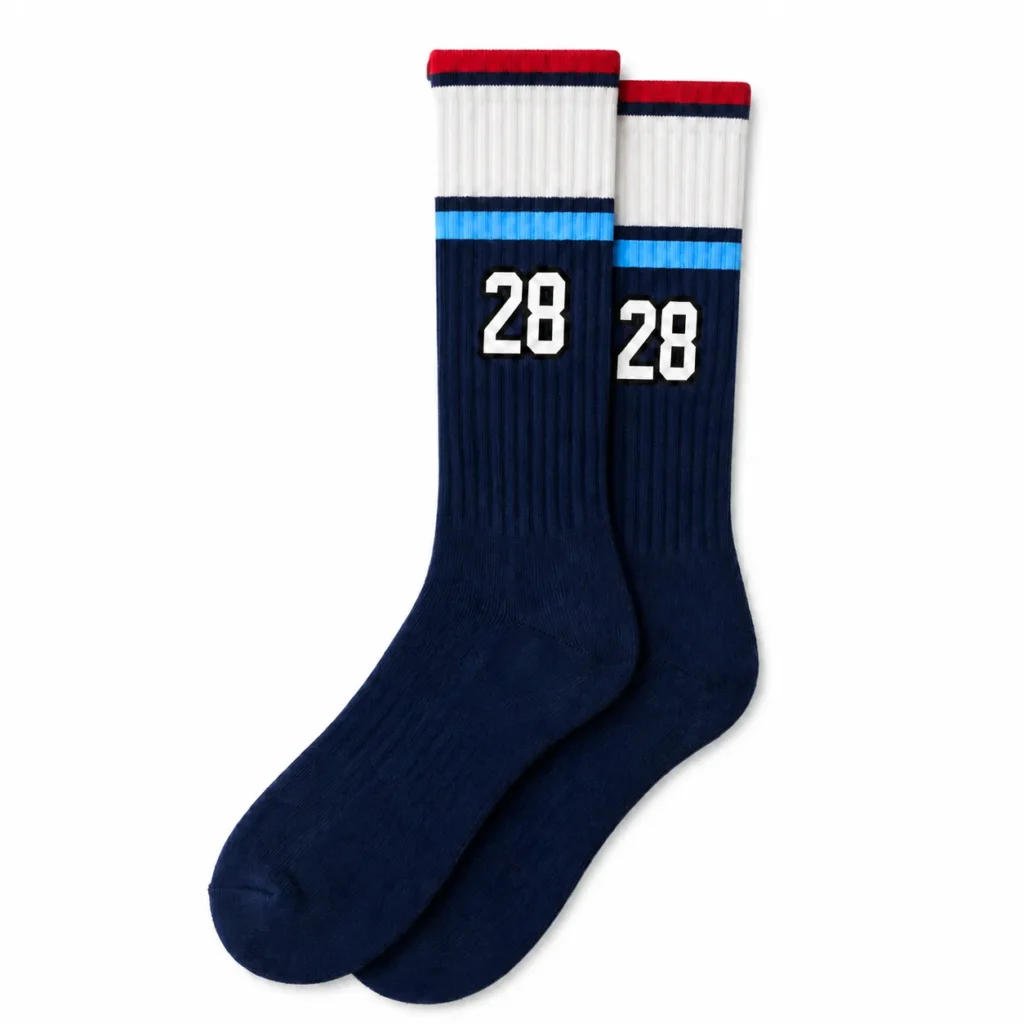 Custom over the calf athletic socks